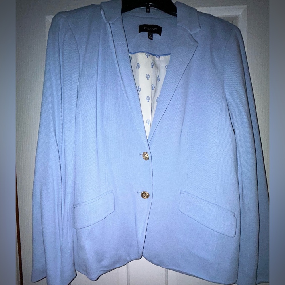 Talbots Blazer, periwinkle, size 12